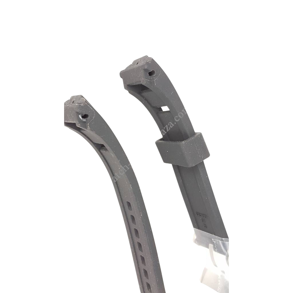 SEIKO SNAF39 SNP101P2 Black Silicon Watch Band 22mm R02L011J0 Kinetic 7D48 - 0AN0 - Watch Plaza