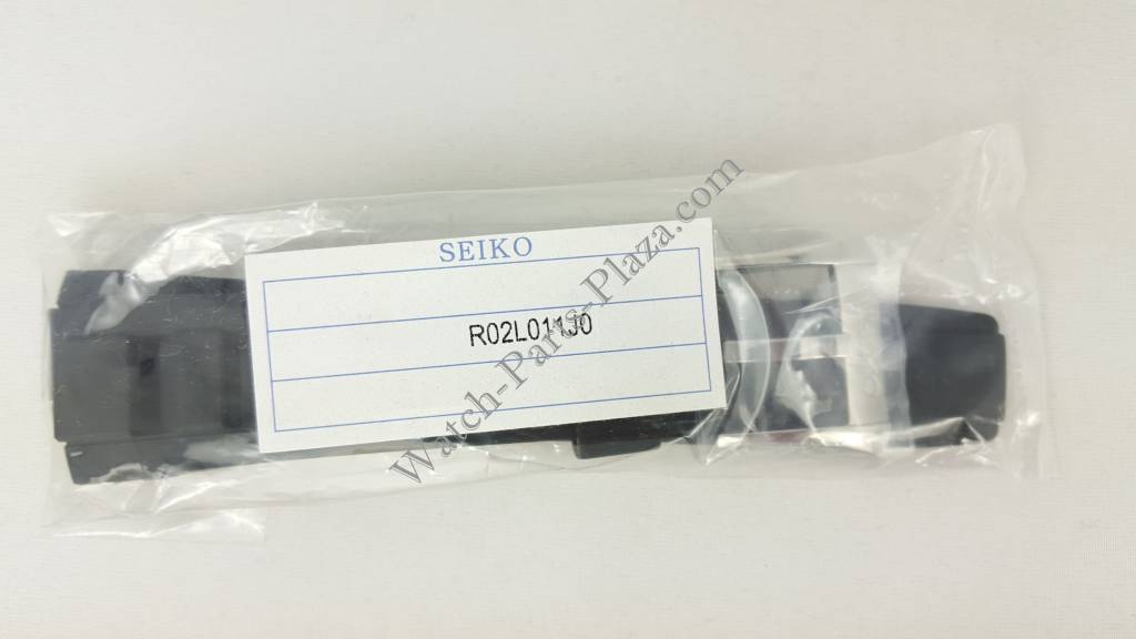 SEIKO SNAF39 SNP101P2 Black Silicon Watch Band 22mm R02L011J0 Kinetic 7D48 - 0AN0 - Watch Plaza