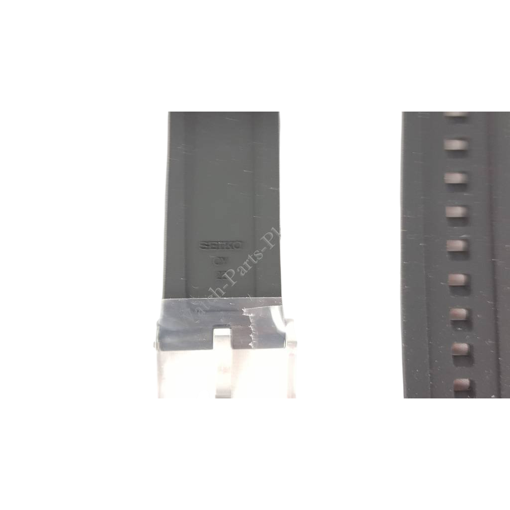 SEIKO SNAF39 SNP101P2 Black Silicon Watch Band 22mm R02L011J0 Kinetic 7D48 - 0AN0 - Watch Plaza