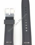 SEIKO SNAF39 SNP101P2 Black Silicon Watch Band 22mm R02L011J0 Kinetic 7D48 - 0AN0 - Watch Plaza