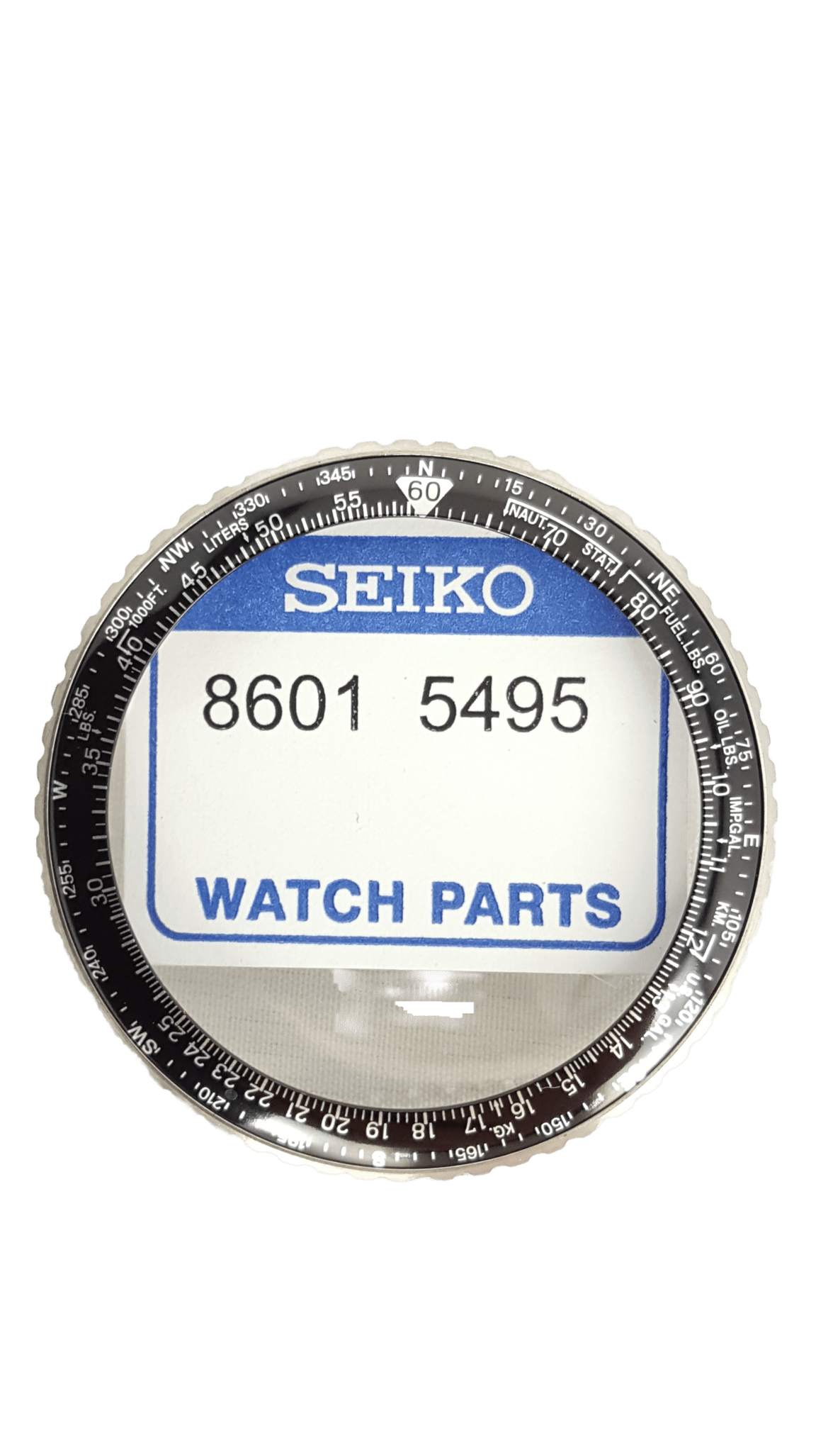 Seiko SND253 Bezel 7T92 - 0CF0 Flight Master SKS195P1 V657 - 8120 Black Rotating - Watch Plaza