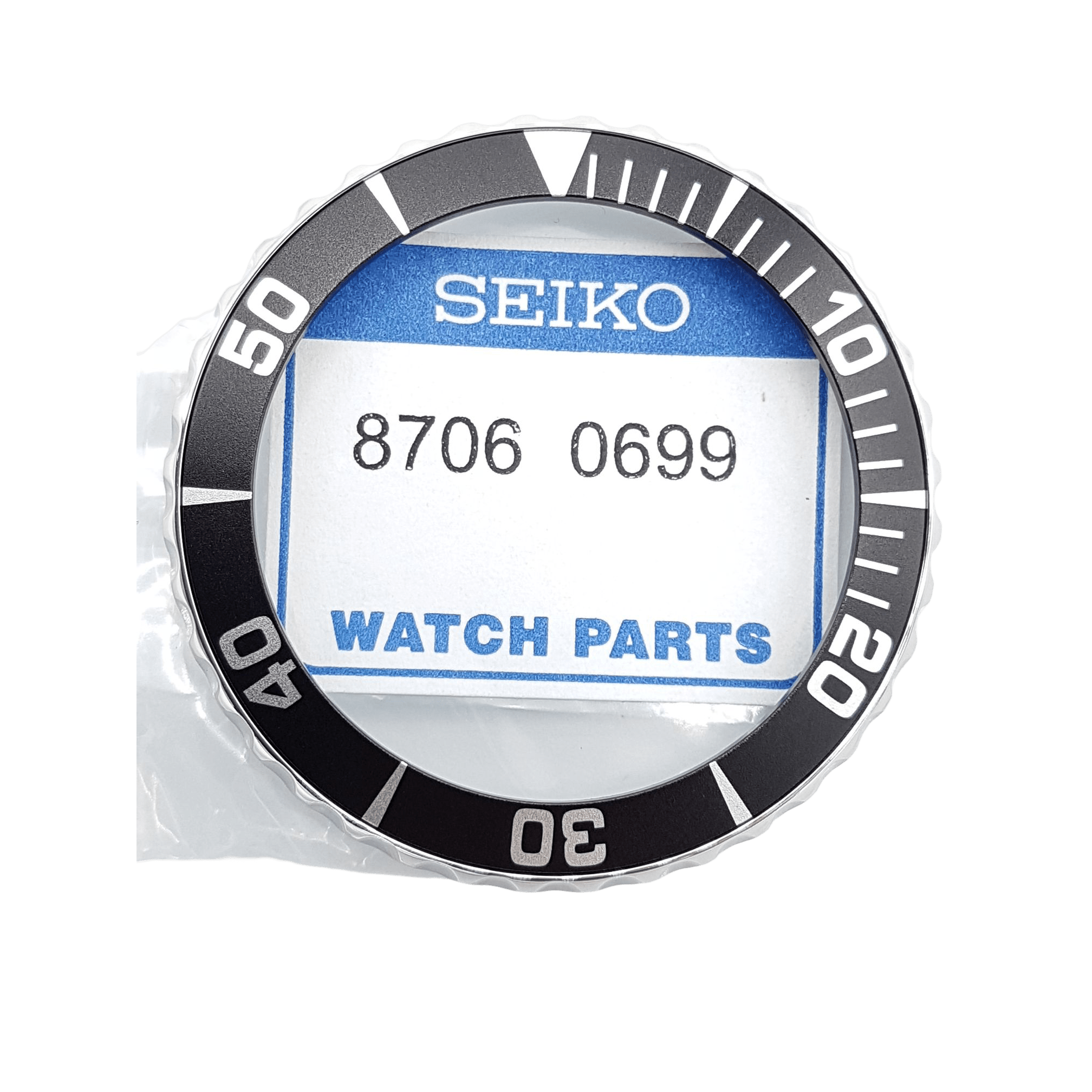 SEIKO SNZF11J1 SNZF17J1 SNZF19 5 SPORTS BLACK ROTATING BEZEL 7S36 03C0 ORIGINAL - Watch Plaza