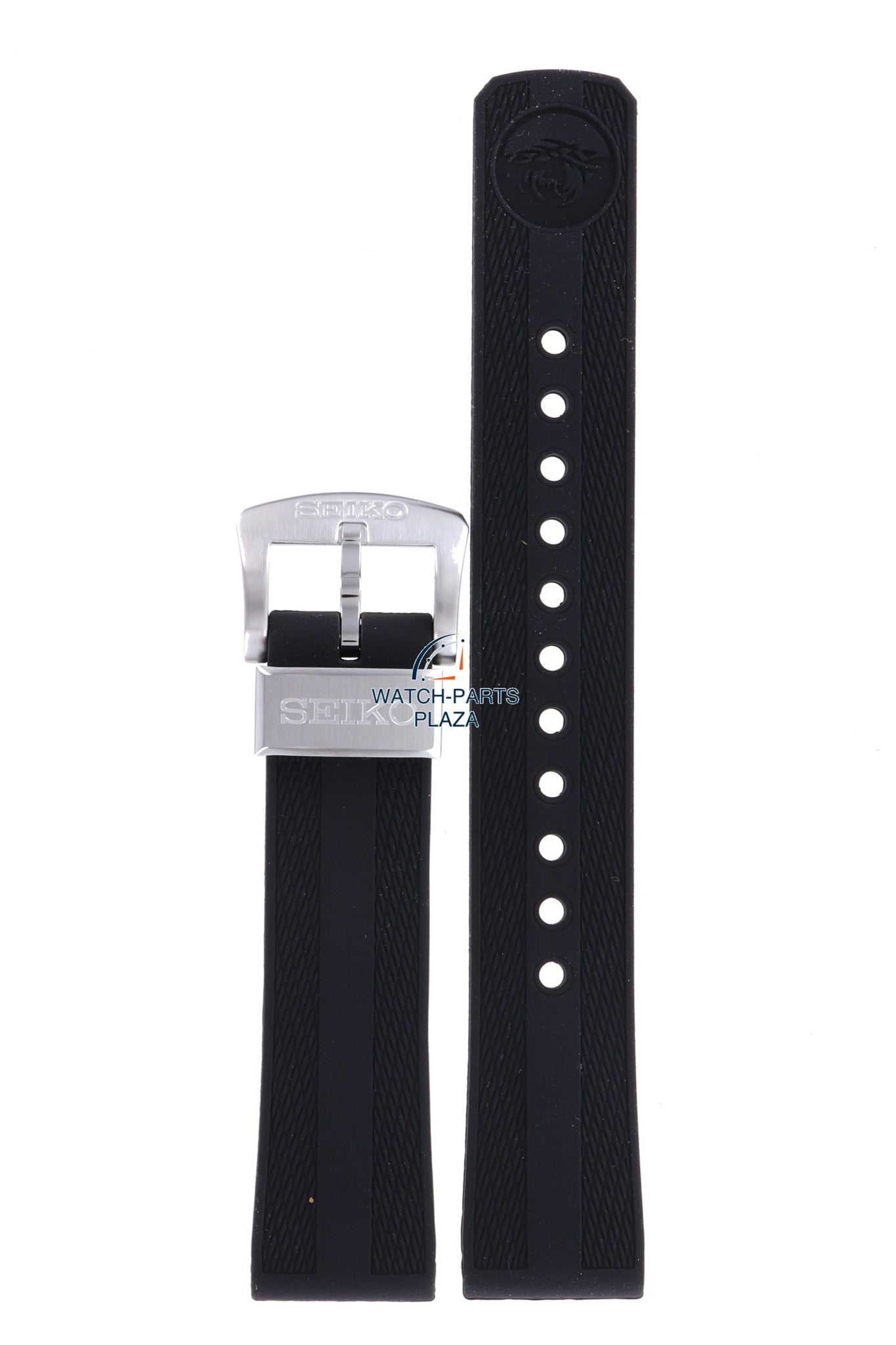 Seiko SPB147 & SPB151 62MAS Watch Band R03E011J0 Black Silicone 20 mm Prospex - Watch Plaza