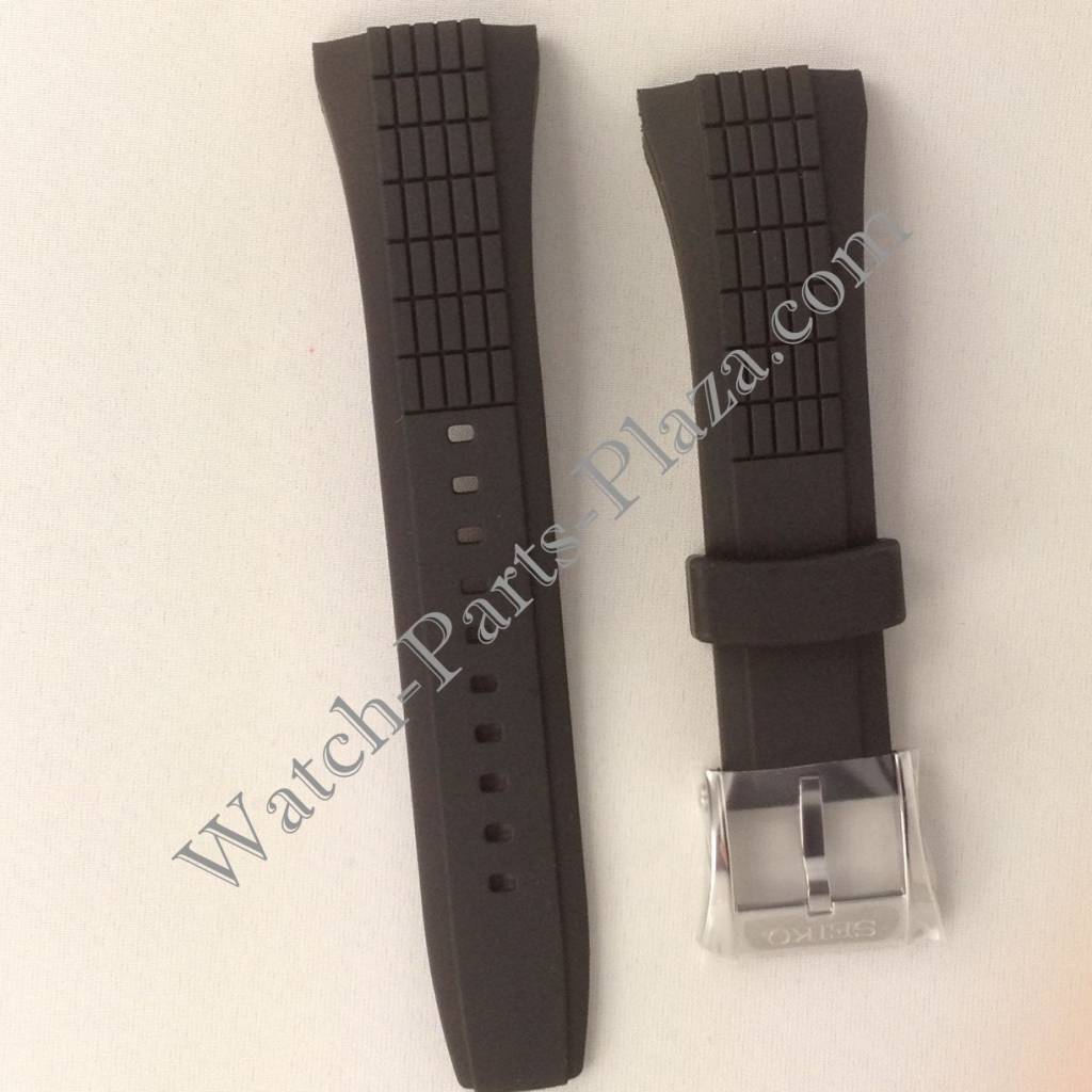 Seiko SPC007P1 SNAA93P2 Black Rubber Watch Band 7T62 - 0HD0 Strap 26mm - Watch Plaza