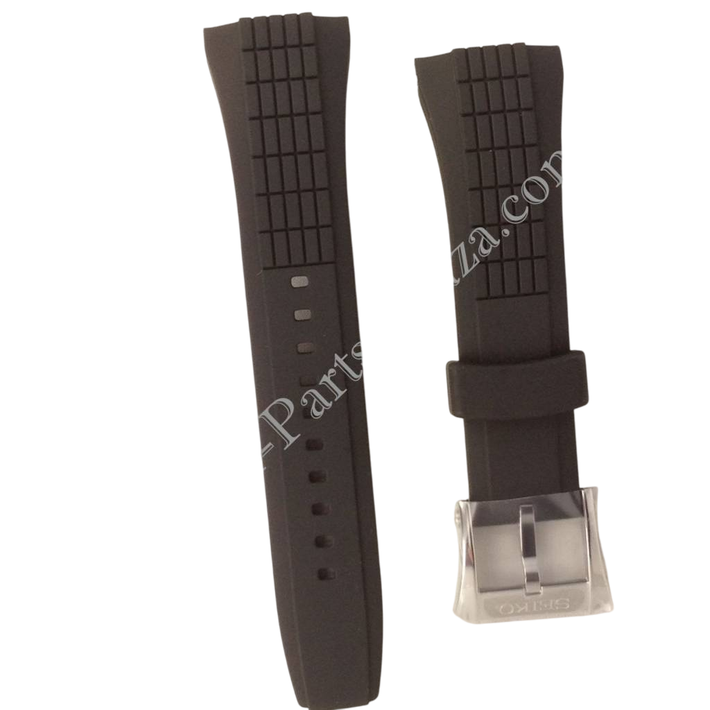 Seiko SPC007P1 SNAA93P2 Black Rubber Watch Band 7T62 - 0HD0 Strap 26mm - Watch Plaza