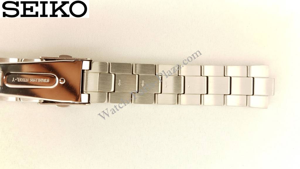 Seiko Spirit Solar Stainless Steel Watch Band V158 - 0AB0 Strap SBPX007 SBPX009 4A5G1 - Watch Plaza