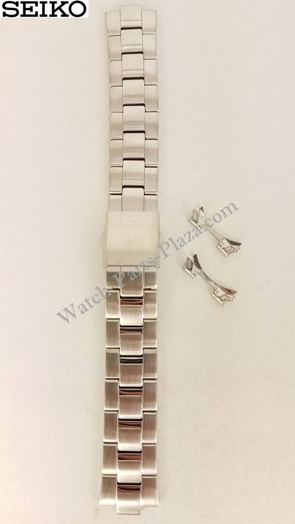 Seiko Spirit Solar Stainless Steel Watch Band V158 - 0AB0 Strap SBPX007 SBPX009 4A5G1 - Watch Plaza