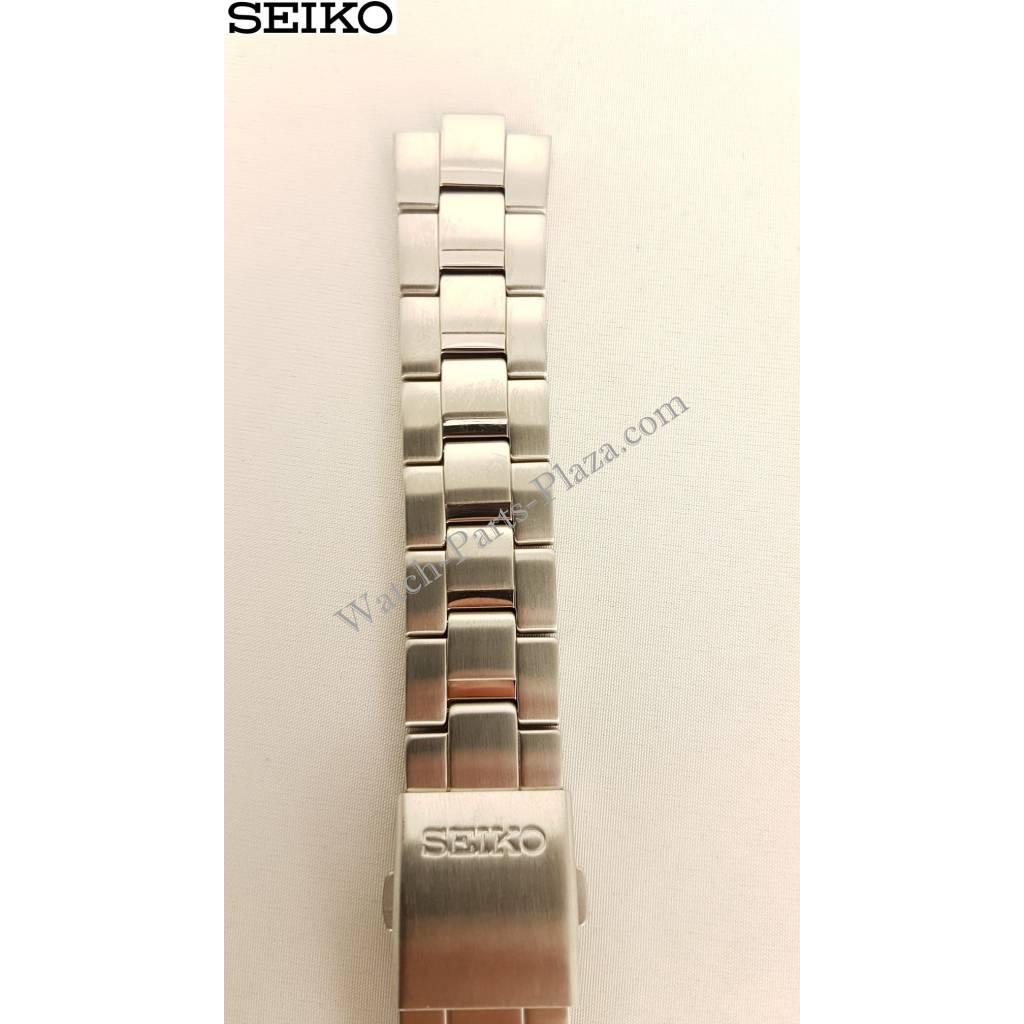 Seiko Spirit Solar Stainless Steel Watch Band V158 - 0AB0 Strap SBPX007 SBPX009 4A5G1 - Watch Plaza