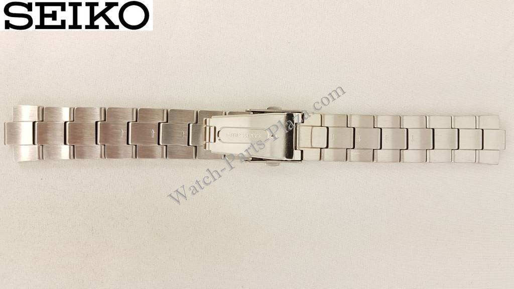 Seiko Spirit Solar Stainless Steel Watch Band V158 - 0AB0 Strap SBPX007 SBPX009 4A5G1 - Watch Plaza