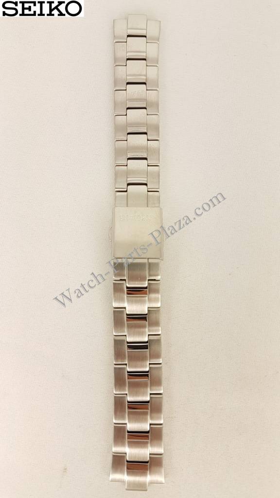 Seiko Spirit Solar Stainless Steel Watch Band V158 - 0AB0 Strap SBPX007 SBPX009 4A5G1 - Watch Plaza