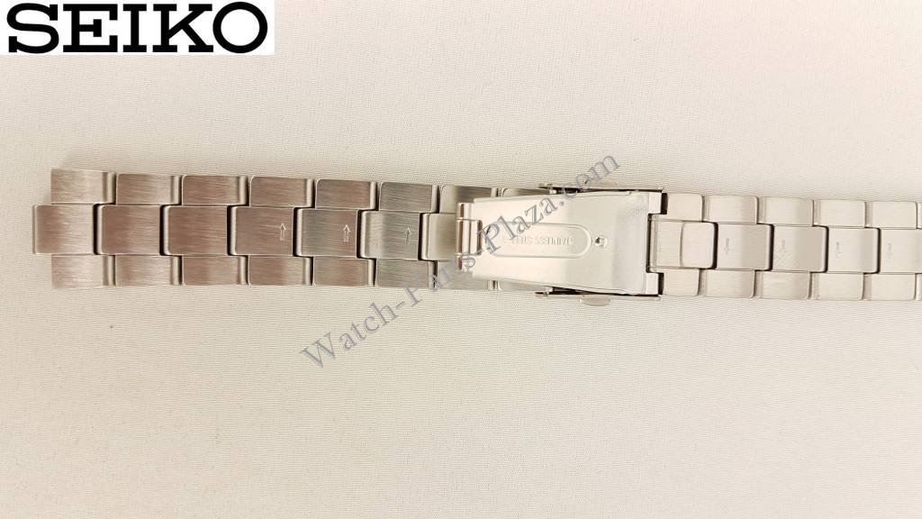 Seiko Spirit Solar Stainless Steel Watch Band V158 - 0AB0 Strap SBPX007 SBPX009 4A5G1 - Watch Plaza