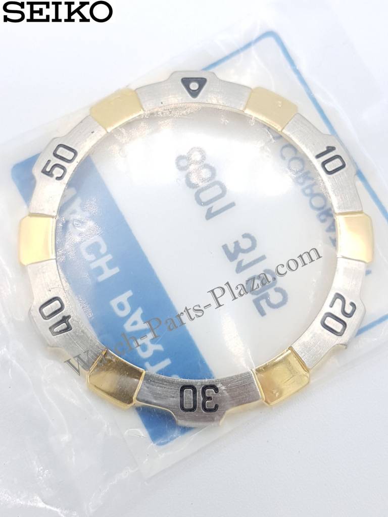 SEIKO SPORTS 150 7N43 GOLD ROTATING BEZEL 7N43 - 8020 ORIGINAL SGF056 SGF066 - Watch Plaza