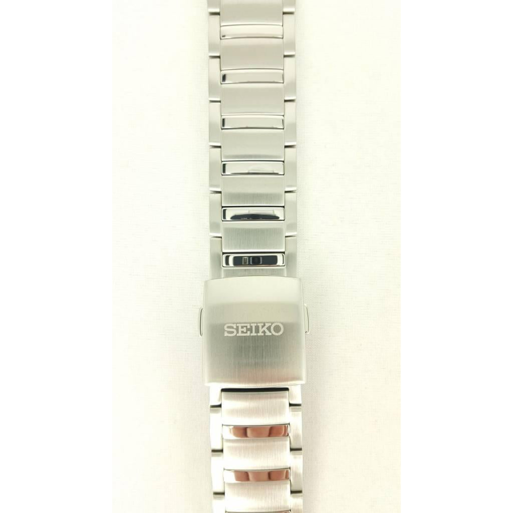 Seiko Sportura Retrograde Bracelet SPC001 / SNA749 / SNJ019 Stainless Steel Watch Band 7T82 - 0AA0 - Watch Plaza