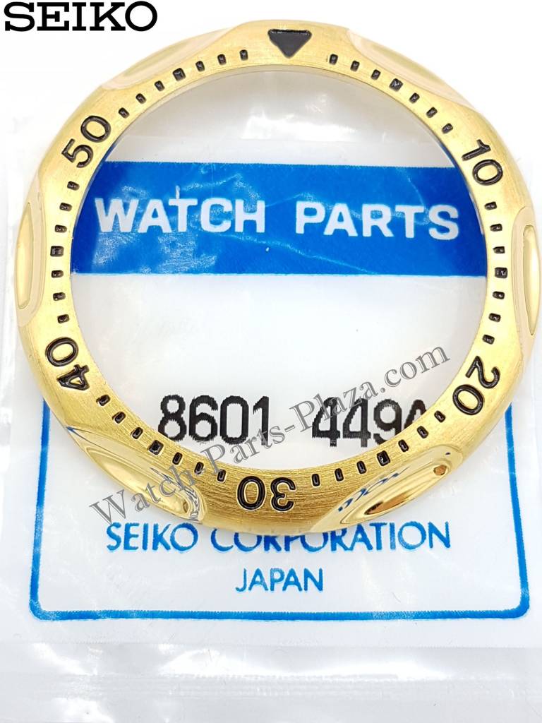 SEIKO SQ100 V657 - 7030 GOLD ROTATING BEZEL SKS008 SKS010 SKS012 SKS024 - Watch Plaza