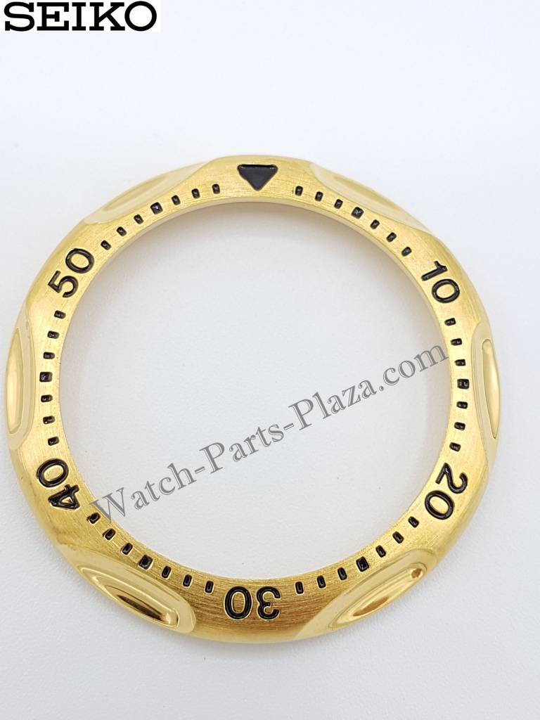 SEIKO SQ100 V657 - 7030 GOLD ROTATING BEZEL SKS008 SKS010 SKS012 SKS024 - Watch Plaza