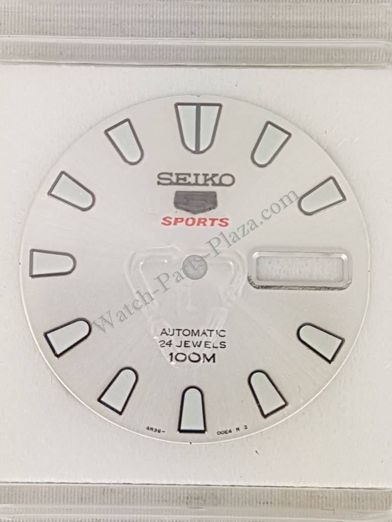 Seiko SRP163K1 Dial silver 4R36 - 00B0 SRP163J1 SRP163 5 Sports - Watch Plaza