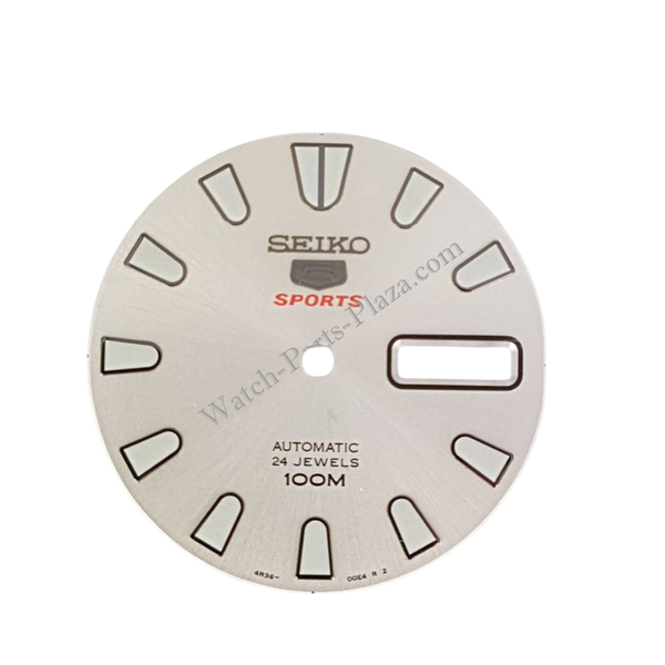 Seiko SRP163K1 Dial silver 4R36 - 00B0 SRP163J1 SRP163 5 Sports - Watch Plaza