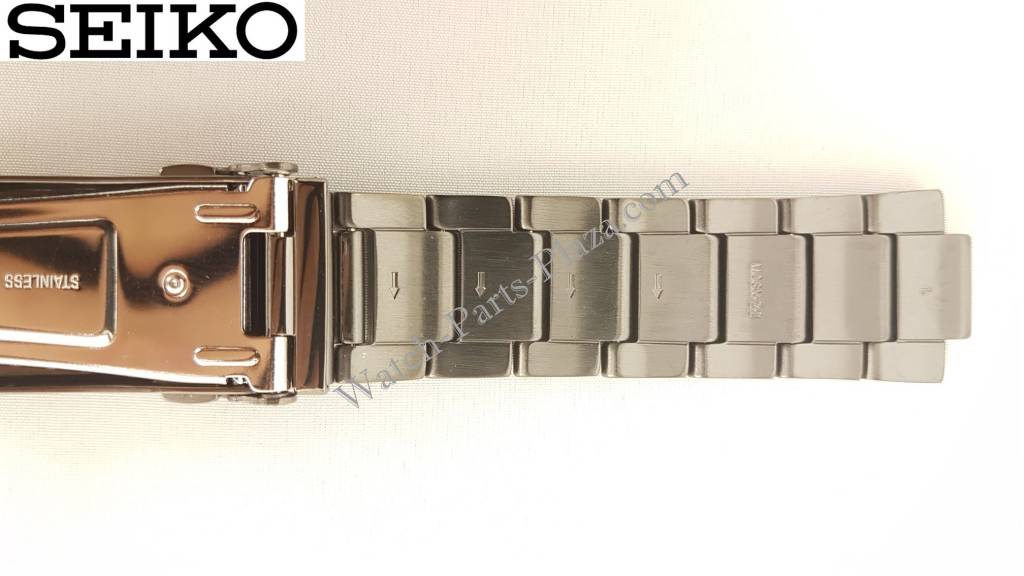 Seiko SRP429 5 Sports Stainless Steel Watch Band 22mm 4R36 - 02E0 - Watch Plaza