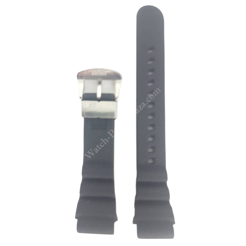 SEIKO SRP653K1 / SRP655K1 Black Silicon Watch Band Z 22 mm R02Y011J0 4R36 - 04D0 - Watch Plaza