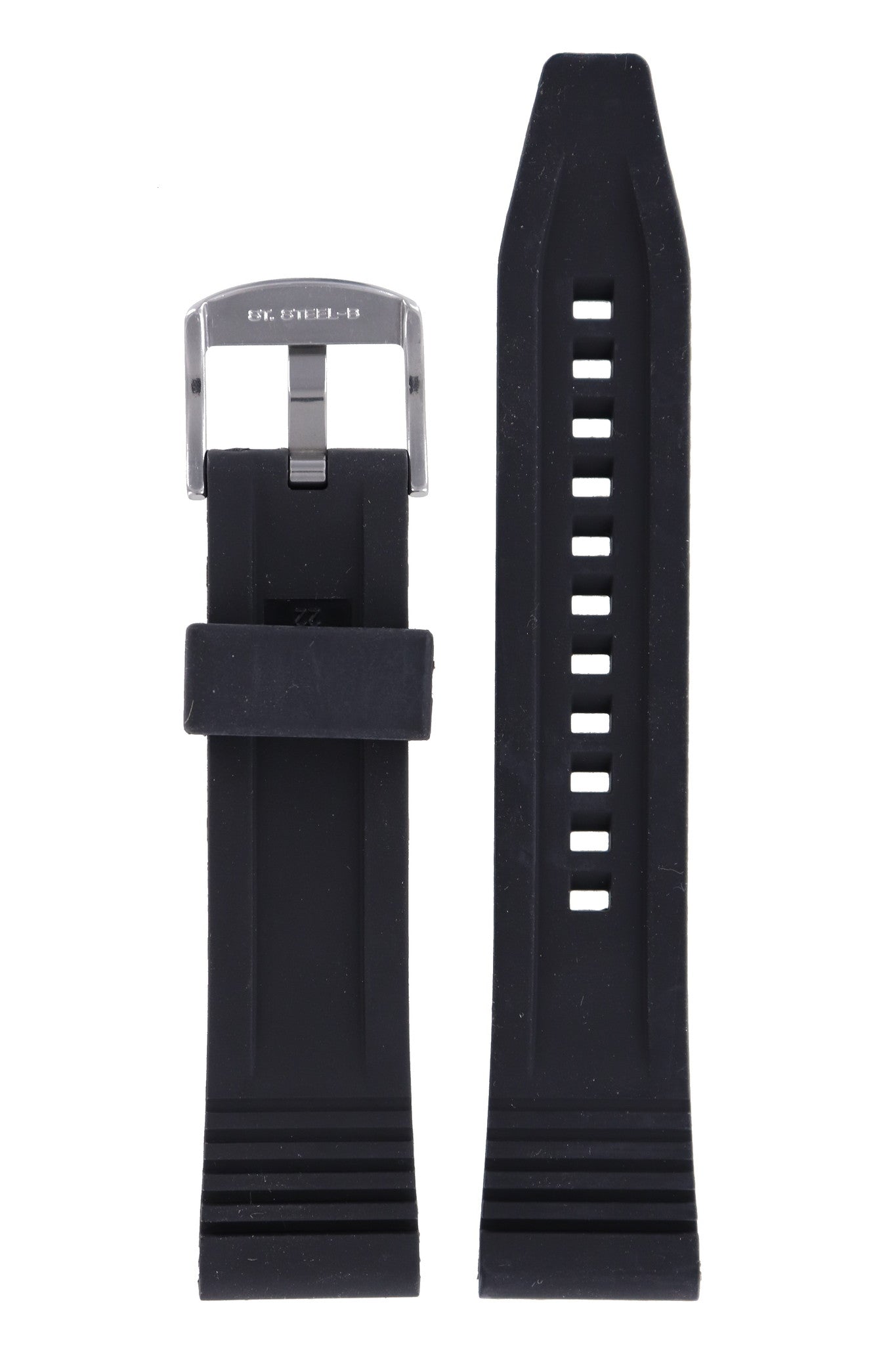 Seiko SRPB31, SNN243, SSB287 & SBDL021 Watch Band 301N1JR Black Silicone 22 mm Prospex - Watch Plaza