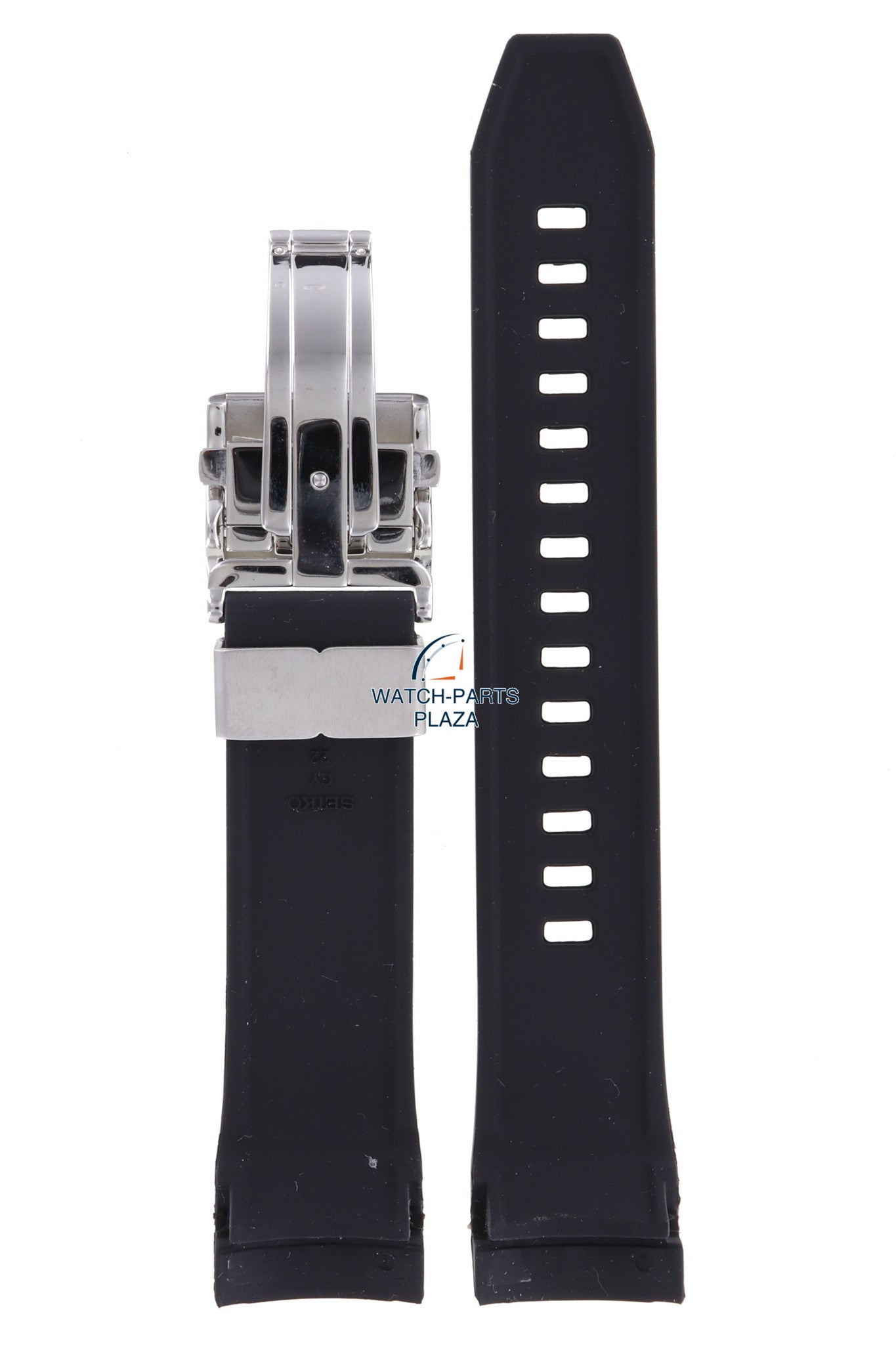 Seiko SSE015 Solar GPS Watch Band R01Z011J0 Black Silicone 22 mm Astron - Watch Plaza