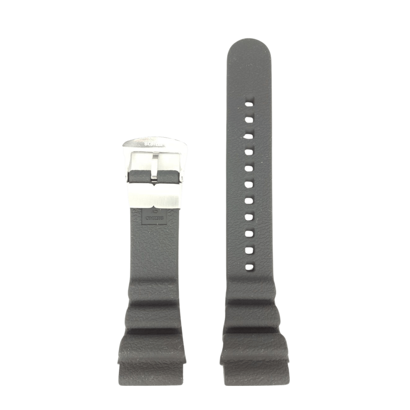 SEIKO SUN021J1 / SUN065P1 Black Silicon Watch Band CY 24mm R01Y011J0 - Watch Plaza