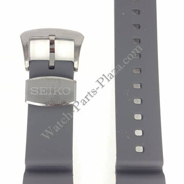 SEIKO SUN023J1 / SUN045J1 Black Silicon Watch Band CY24 mm R01Y011M0 - Watch Plaza