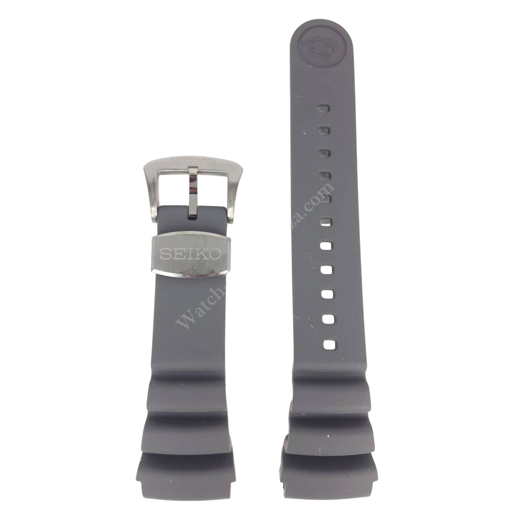 SEIKO SUN023J1 / SUN045J1 Black Silicon Watch Band CY24 mm R01Y011M0 - Watch Plaza