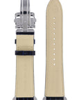 Seiko Swim Safe - Calf - B 20 - 7T62 - 0EW0 Watch Band 4KG9JB Dark Blue Leather 20 mm - Watch Plaza