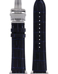 Seiko Swim Safe - Calf - B 20 - 7T62 - 0EW0 Watch Band 4KG9JB Dark Blue Leather 20 mm - Watch Plaza