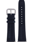 Seiko Swim Safe - W 18 Watch Band 4GB0JW Dark Blue Leather 18 mm SQ 100 - Watch Plaza