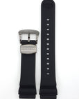 SEIKO TURTLE BLACK SILICON STRAP SRPB55 SRP777 WATCH BAND 4R35 - 01V0 BLACK BUCKLE - Watch Plaza