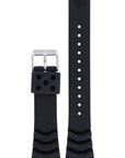 Seiko Z 20 - SNM037 - 7S35 - 00F0 Watch Band 4K30ZZ Black Silicone 20 mm Land Monster - Watch Plaza