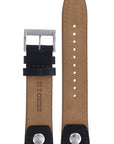 Seiko Z 22 - SNQ043 - 6A32 - 00E0 Watch Band 4K23JZ Black Leather 22 mm Perpetual Calendar - Watch Plaza