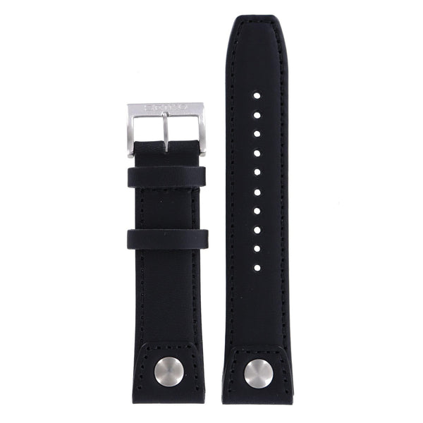 Seiko Z 22 - SNQ043 - 6A32 - 00E0 Watch Band 4K23JZ Black Leather 22 mm Perpetual Calendar - Watch Plaza