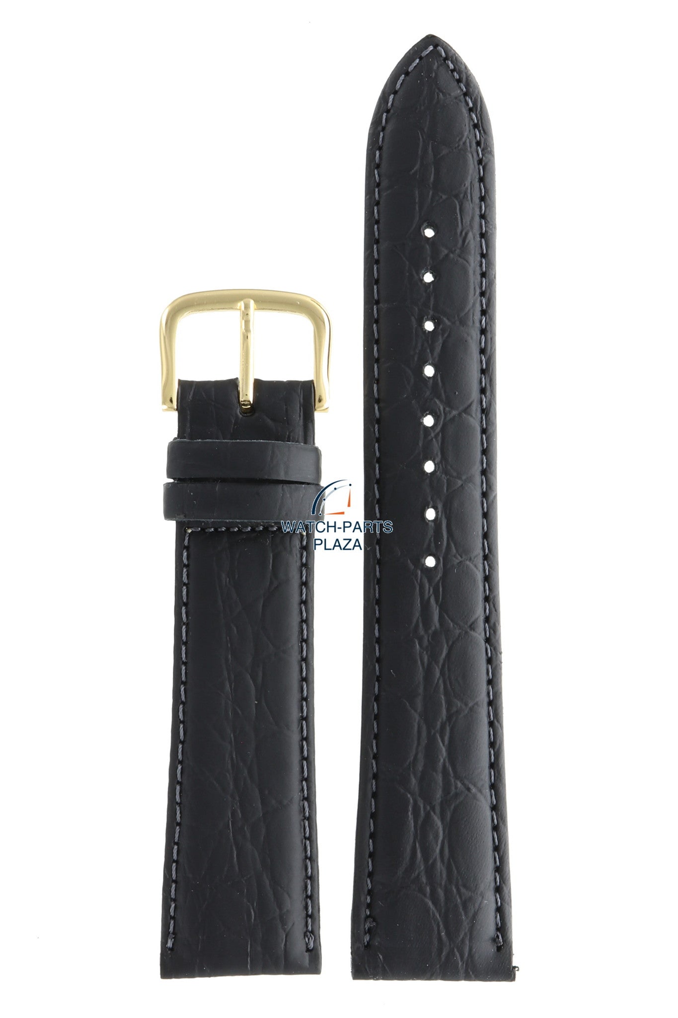 Seiko ZRA34G Watch band 7T32 7B3B - SDW196 black leather 20 mm - Quartz Chronograph - Watch Plaza