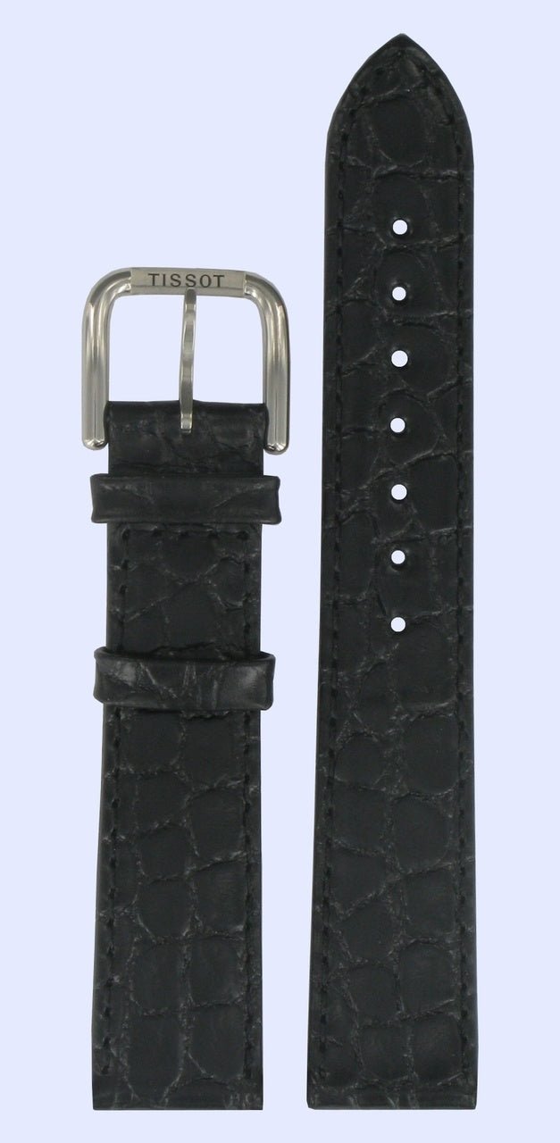 Tissot Desire T 870 / 970 Watch Band T600013056 Black Leather 18 mm Desire - Watch Plaza