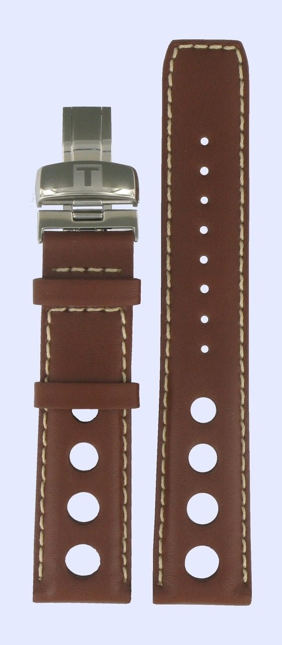 Tissot J562/662 T - Touch Watch Band T600013240 Brown Leather 20 mm PRS 516 - Watch Plaza