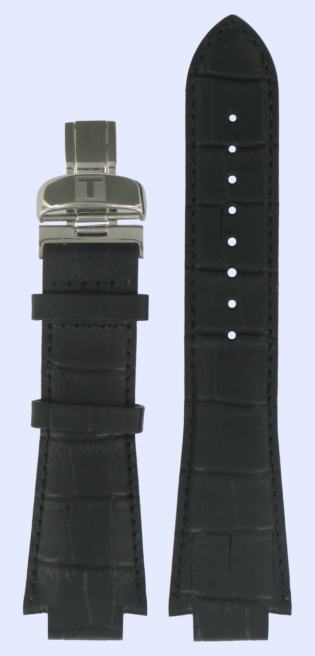 Tissot L864/964 - L875/975 & L874/974 Watch Band T600013353 Black Leather 14 mm TXL - TXS - Watch Plaza