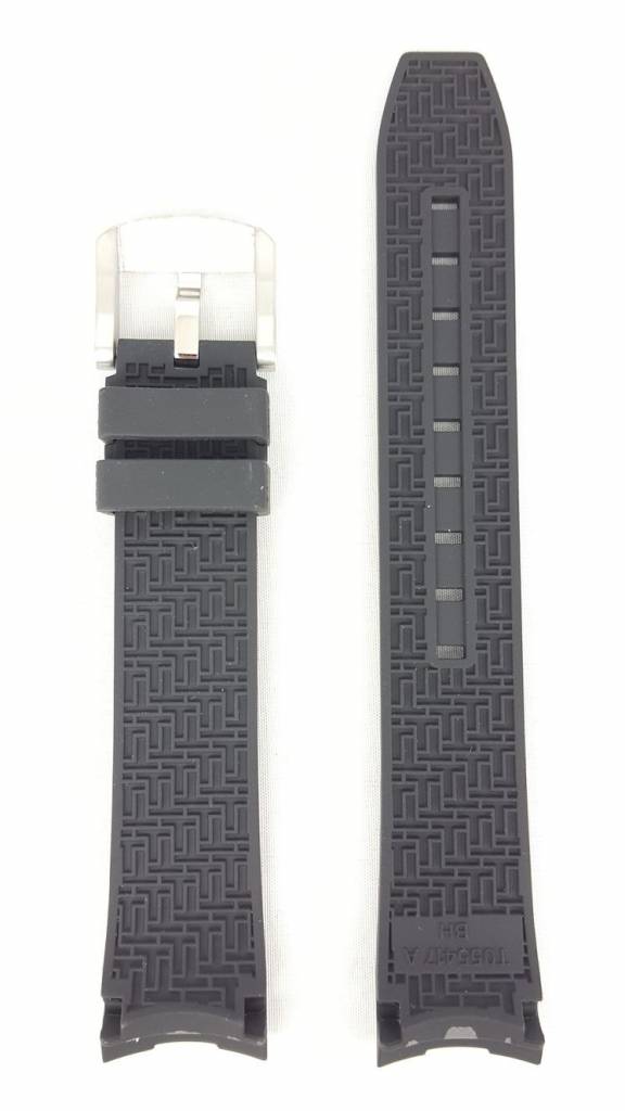 Tissot PRC200 - T055417A Watch Band T603032879 Black Silicone 19 mm PRC 200 - Watch Plaza