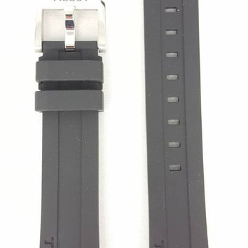 Tissot PRC200 - T055417A Watch Band T603032879 Black Silicone 19 mm PRC 200 - Watch Plaza