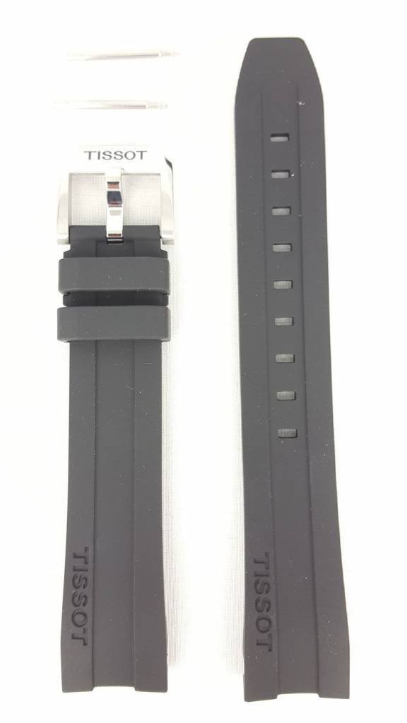 Tissot PRC200 - T055417A Watch Band T603032879 Black Silicone 19 mm PRC 200 - Watch Plaza