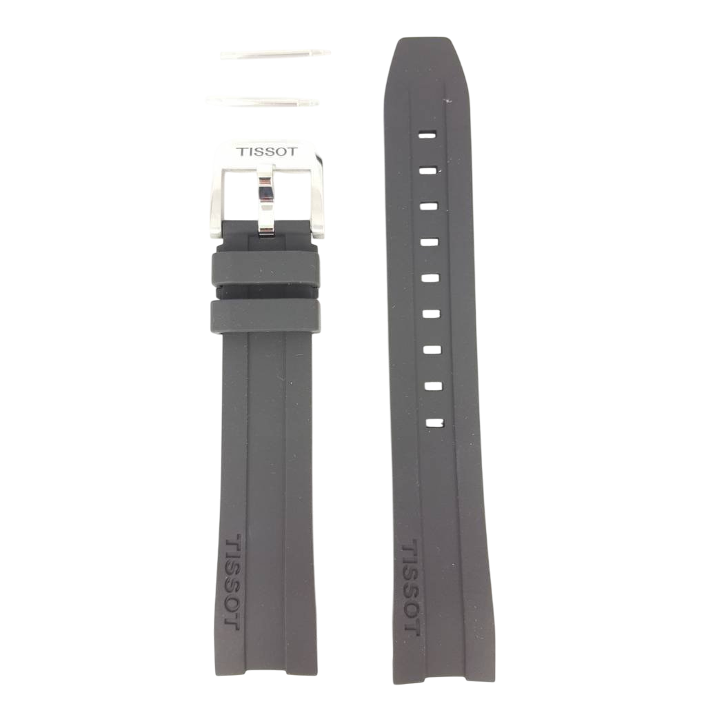 Tissot PRC200 - T055417A Watch Band T603032879 Black Silicone 19 mm PRC 200 - Watch Plaza