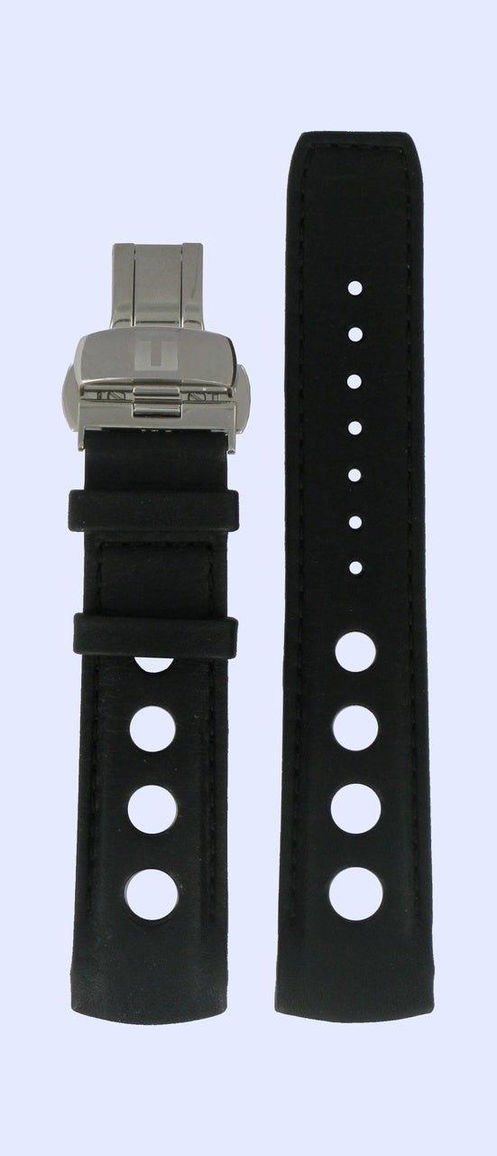 Tissot PRS516 - T044430 Watch Band T600029599 Black Leather 20 mm PRS 516 - Watch Plaza