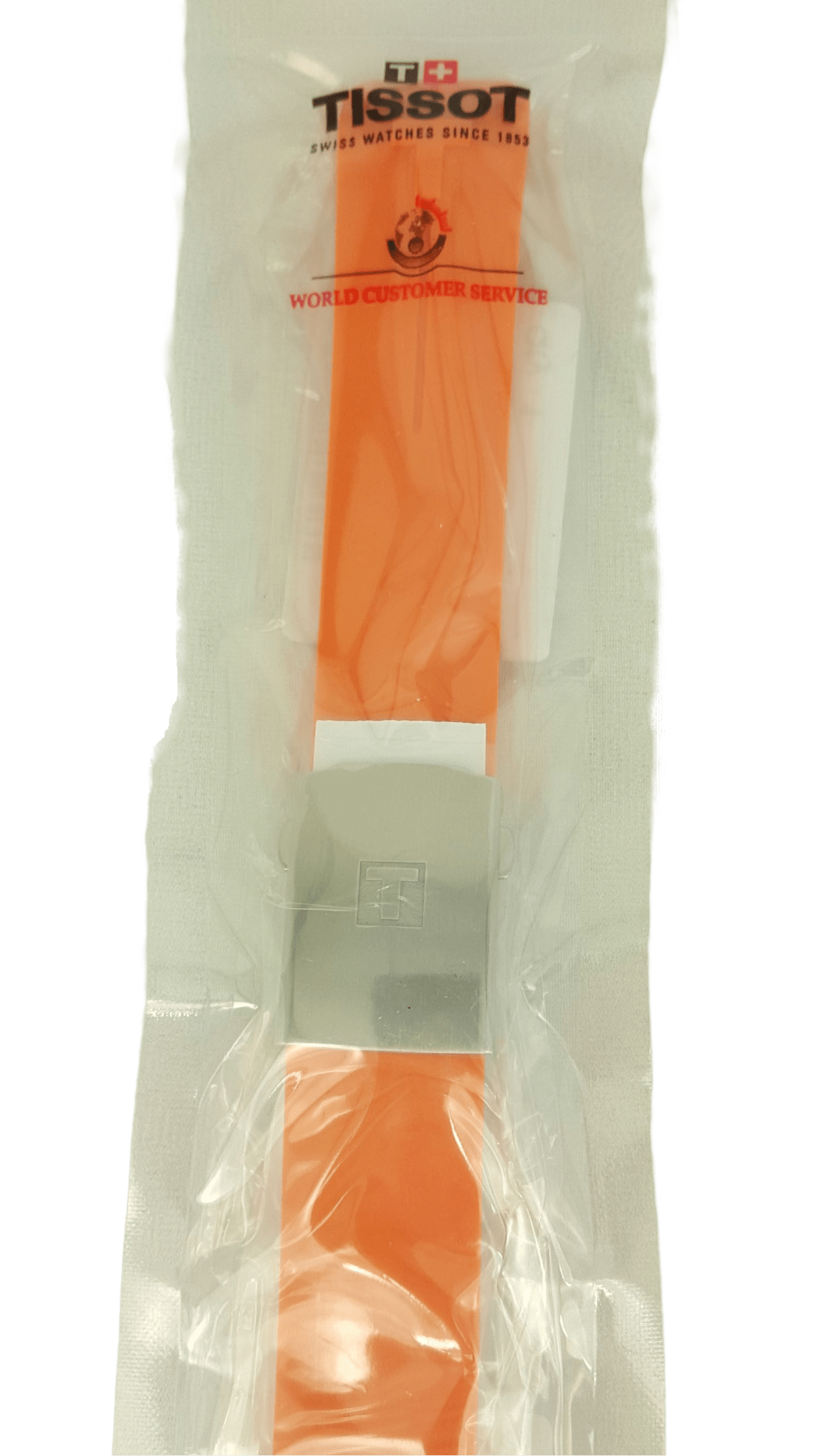 Tissot T - Touch II - T013420 & T047420 Watch Band T603026664 Orange Silicone 21 mm T - Touch - Watch Plaza