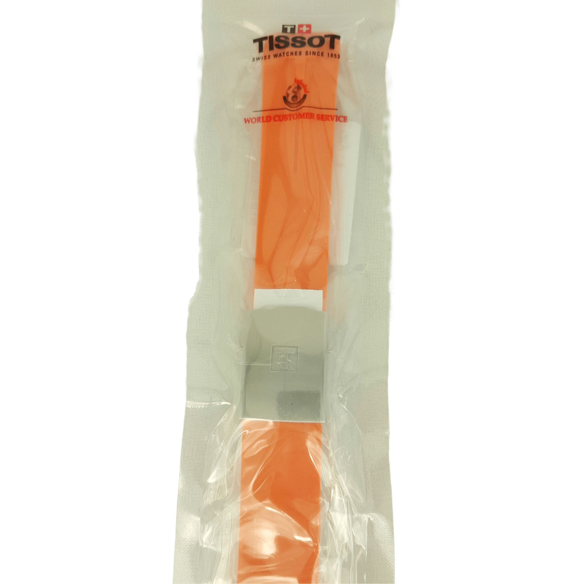 Tissot T - Touch II - T013420 & T047420 Watch Band T603026664 Orange Silicone 21 mm T - Touch - Watch Plaza