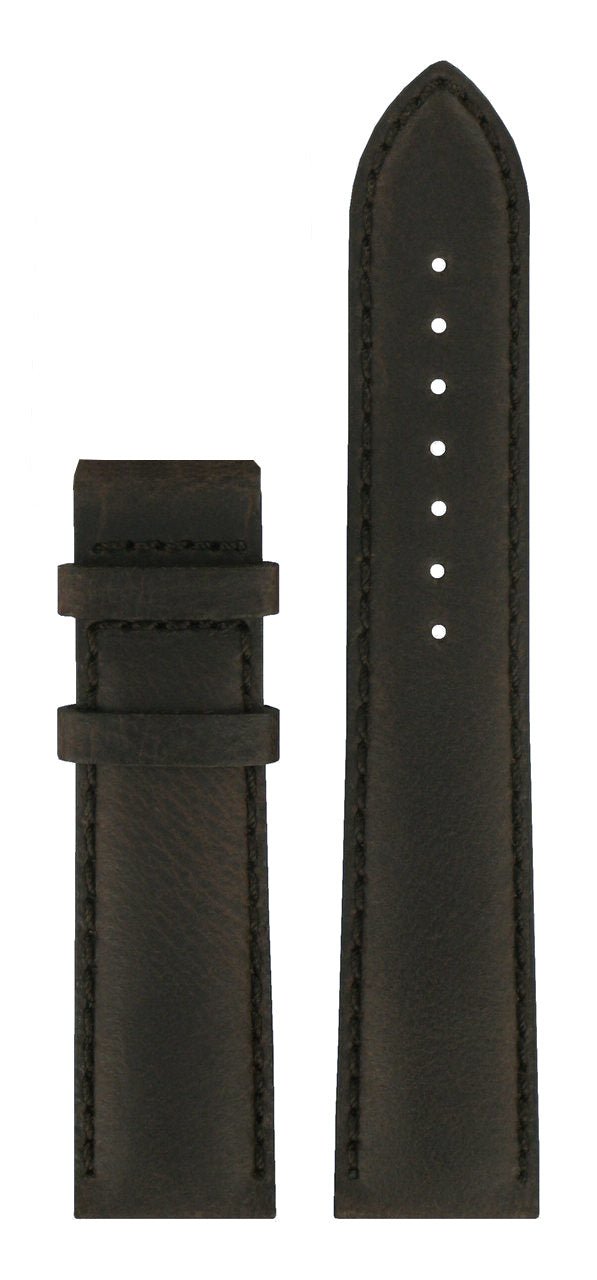 Tissot T005510A Watch Band T610021085 Dark Brown Leather 20 mm Quadrato - Watch Plaza