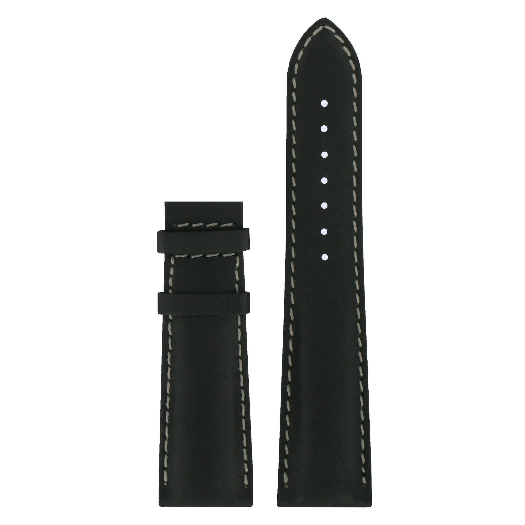 Tissot T005514A Watch Band T610027020 Black Leather 22 mm Quadrato - Watch Plaza