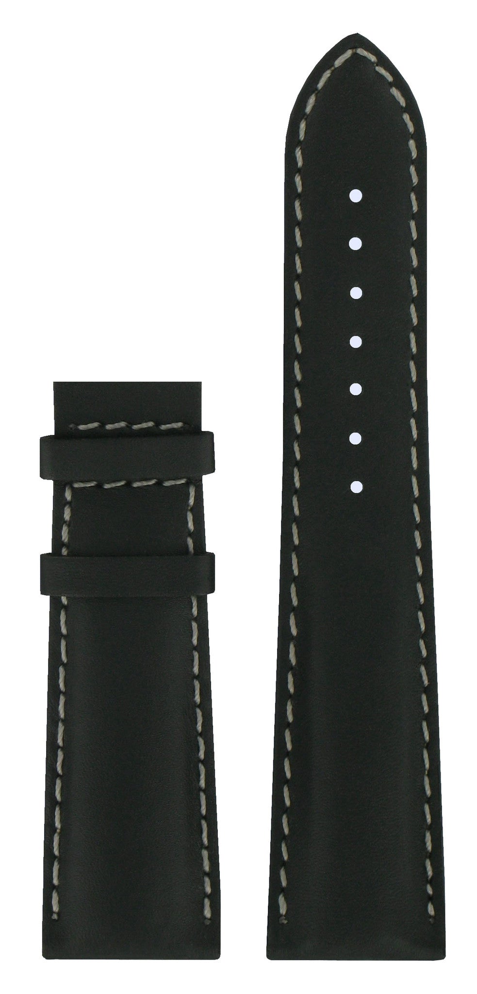 Tissot T005514A Watch Band T610027020 Black Leather 22 mm Quadrato - Watch Plaza