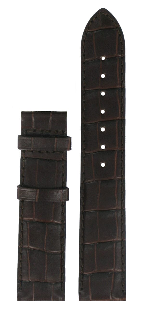 Tissot T006407, T541413 Watch Band T610014578 Brown Leather 19 mm Le Locle - Watch Plaza